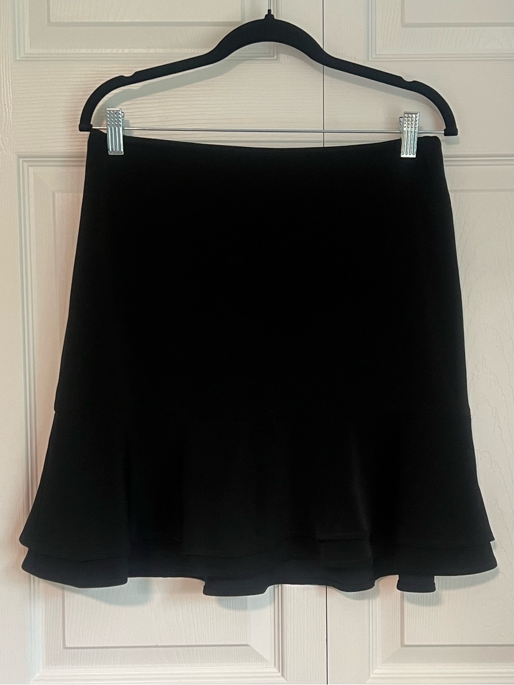 White House Black Market Ruffle-Hem Flounce Skirt